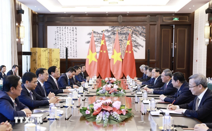 Thủ tướng Phạm Minh Chính hội đàm với Thủ tướng Trung Quốc Lý Cường- Ảnh 2. Thủ tướng Phạm Minh Chính hội đàm với Thủ tướng Trung Quốc Lý Cường- Ảnh 2.