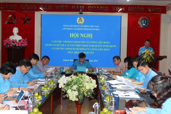 Tổng LĐLĐ khảo sát, đánh giá 15 năm thực hiện Nghị quyết 20 tại Khánh Hòa - Ảnh 2. Tổng LĐLĐ khảo sát, đánh giá 15 năm thực hiện Nghị quyết 20 tại Khánh Hòa - Ảnh 2.