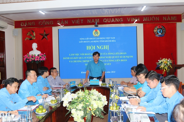 Tổng LĐLĐ khảo sát, đánh giá 15 năm thực hiện Nghị quyết 20 tại Khánh Hòa - Ảnh 4. Tổng LĐLĐ khảo sát, đánh giá 15 năm thực hiện Nghị quyết 20 tại Khánh Hòa - Ảnh 4.
