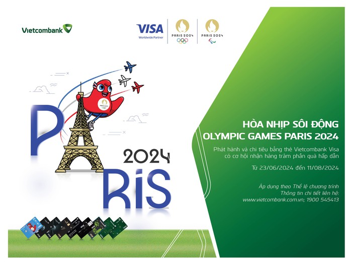 Hòa nhịp Olympic Paris 2024 cùng Vietcombank- Ảnh 1. Hòa nhịp Olympic Paris 2024 cùng Vietcombank- Ảnh 1.