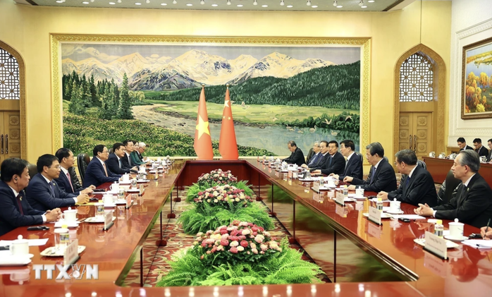 Thủ tướng Phạm Minh Chính hội kiến Tổng Bí thư, Chủ tịch Trung Quốc Tập Cận Bình- Ảnh 8. Thủ tướng Phạm Minh Chính hội kiến Tổng Bí thư, Chủ tịch Trung Quốc Tập Cận Bình- Ảnh 8.
