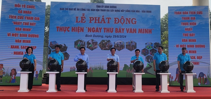 Bình Dương phát động phong trào "Ngày thứ bảy văn minh"- Ảnh 1. Bình Dương phát động phong trào "Ngày thứ bảy văn minh"- Ảnh 1.
