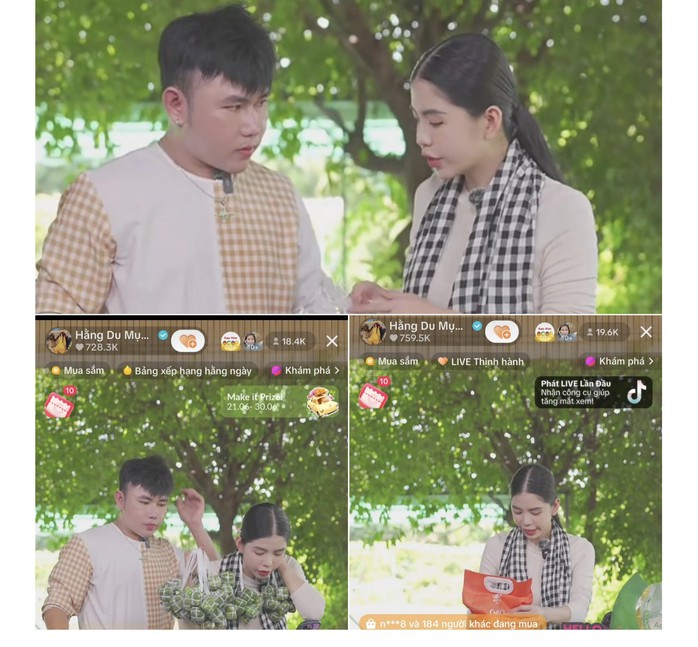 Lần đầu tiên nông dân An Giang chứng kiến hàng chục TikToker nổi tiếng cùng livestream bán hàng OCOP- Ảnh 3. Lần đầu tiên nông dân An Giang chứng kiến hàng chục TikToker nổi tiếng cùng livestream bán hàng OCOP- Ảnh 3.