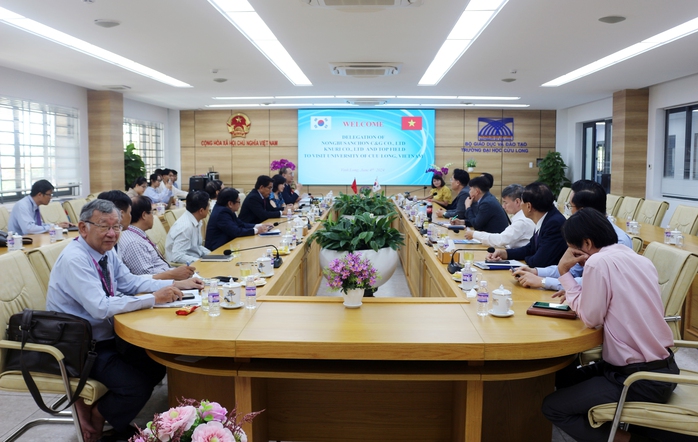 Trường ĐH Cửu Long tăng cường hợp tác với Hàn Quốc- Ảnh 1. Trường ĐH Cửu Long tăng cường hợp tác với Hàn Quốc- Ảnh 1.