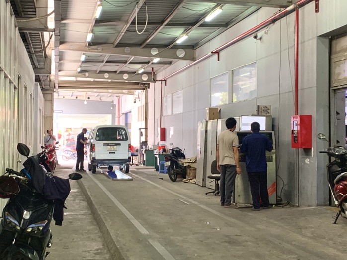 Không gian đăng kiểm tại Trung tâm Đăng kiểm xe cơ giới 50-05VẢnh: Ái My
