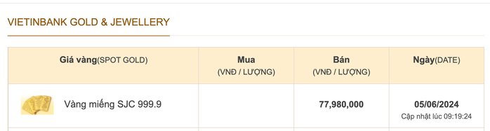 Ngân hàng Nhà nước hạ giá bán vàng SJC còn 76,98 triệu đồng/lượng- Ảnh 3. Ngân hàng Nhà nước hạ giá bán vàng SJC còn 76,98 triệu đồng/lượng- Ảnh 3.