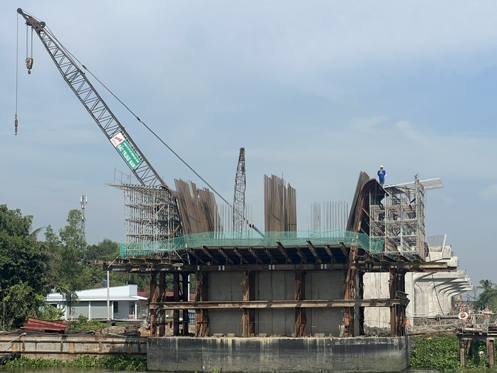 Cận cảnh làm cầu Bình Gởi bắc qua sông Sài Gòn trên đường Vành đai 3 - TP HCM- Ảnh 6. Cận cảnh làm cầu Bình Gởi bắc qua sông Sài Gòn trên đường Vành đai 3 - TP HCM- Ảnh 6.