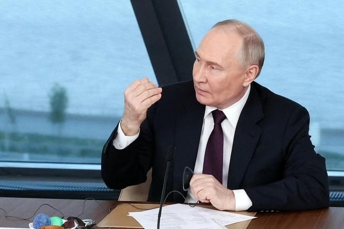 Ông Putin bác bỏ cáo buộc của phương Tây rằng Nga đã sử dụng vũ khí hạt nhân. Ảnh: Reuters Ông Putin bác bỏ cáo buộc của phương Tây rằng Nga đã sử dụng vũ khí hạt nhân. Ảnh: Reuters