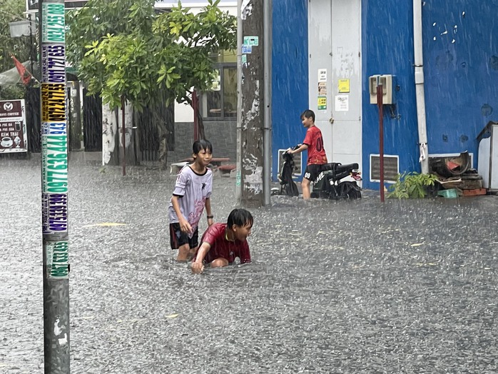 TP HCM hứng mưa to, đã có cây ngã và nhiều nơi ngập sâu- Ảnh 7. TP HCM hứng mưa to, đã có cây ngã và nhiều nơi ngập sâu- Ảnh 7.