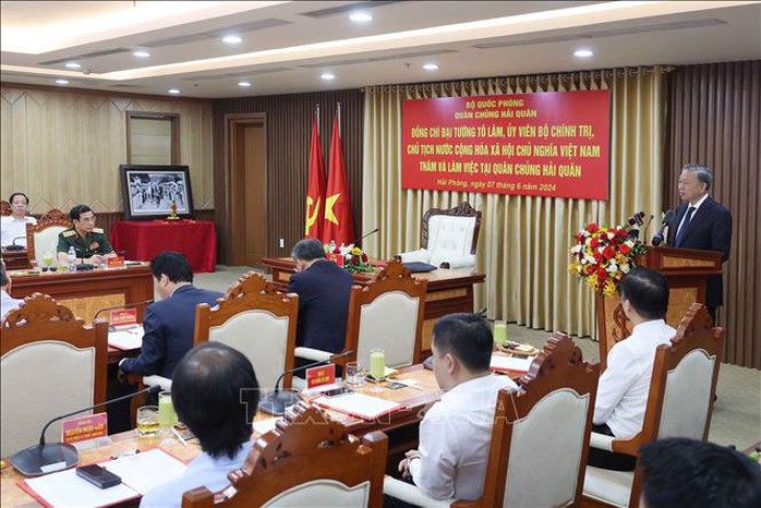 Chủ tịch nước Tô Lâm thăm và làm việc tại Quân chủng Hải quân- Ảnh 2. Chủ tịch nước Tô Lâm thăm và làm việc tại Quân chủng Hải quân- Ảnh 2.