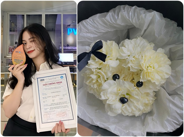 Niềm hạnh phúc của Thanh Xuân là giúp mọi người chuyển tải thông điệp yêu thương qua những bó hoa đẹp mắt Niềm hạnh phúc của Thanh Xuân là giúp mọi người chuyển tải thông điệp yêu thương qua những bó hoa đẹp mắt