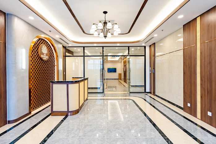 Sảnh căn hộ sang trọng, chào đón những cư dân thượng lưu đến với không gian sống đậm chất Mỹ Sảnh căn hộ sang trọng, chào đón những cư dân thượng lưu đến với không gian sống đậm chất Mỹ