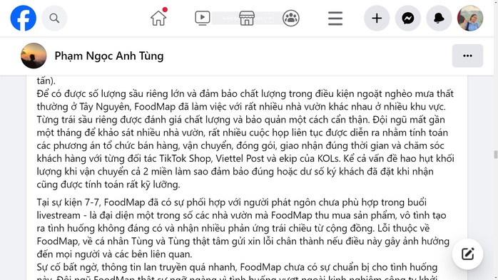 CEO nhãn hàng tiết lộ liên quan phiên livestream sầu riêng của Hằng Du mục 7-7- Ảnh 1. CEO nhãn hàng tiết lộ liên quan phiên livestream sầu riêng của Hằng Du mục 7-7- Ảnh 1.