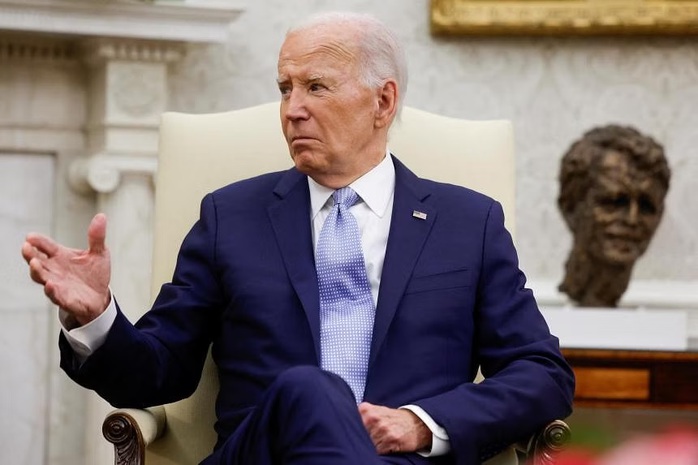 Tổng thống Mỹ Joe Biden cho biết ông quyết định tiếp tục chiến dịch tranh cử và kêu gọi các đảng viên Đảng Dân chủ đoàn kết ủng hộ ông. Ảnh: Reuters Tổng thống Mỹ Joe Biden cho biết ông quyết định tiếp tục chiến dịch tranh cử và kêu gọi các đảng viên Đảng Dân chủ đoàn kết ủng hộ ông. Ảnh: Reuters