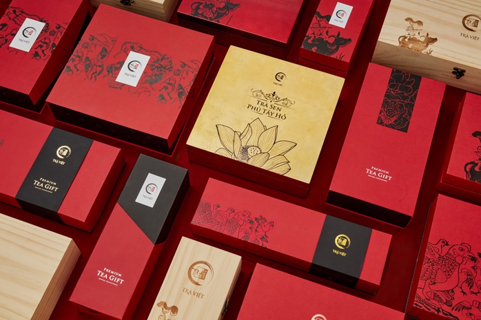 Các hộp quà tặng rất sang trọng của Trà Việt Các hộp quà tặng rất sang trọng của Trà Việt