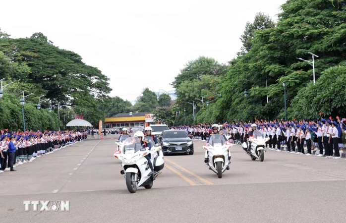 Tổng Bí thư, Chủ tịch nước Lào đón, hội đàm với Chủ tịch nước Tô Lâm- Ảnh 3. Tổng Bí thư, Chủ tịch nước Lào đón, hội đàm với Chủ tịch nước Tô Lâm- Ảnh 3.