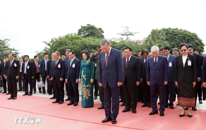 Tổng Bí thư, Chủ tịch nước Lào đón, hội đàm với Chủ tịch nước Tô Lâm- Ảnh 20. Tổng Bí thư, Chủ tịch nước Lào đón, hội đàm với Chủ tịch nước Tô Lâm- Ảnh 20.