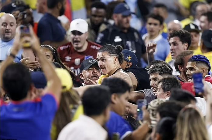 Ẩu đả tại Copa America, Darwin Nunez có nguy cơ bị cấm thi đấu tại Liverpool- Ảnh 4. Ẩu đả tại Copa America, Darwin Nunez có nguy cơ bị cấm thi đấu tại Liverpool- Ảnh 4.