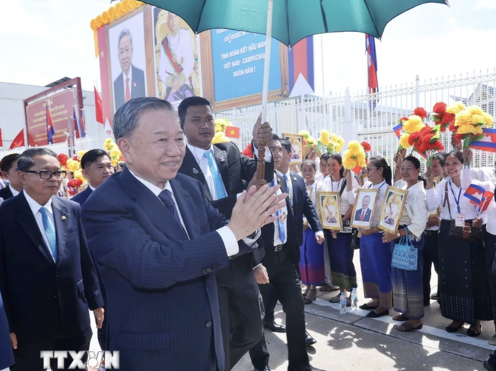 Chuyến công tác Lào, Campuchia của Chủ tịch nước Tô Lâm: Quyết tâm cao của lãnh đạo- Ảnh 4. Chuyến công tác Lào, Campuchia của Chủ tịch nước Tô Lâm: Quyết tâm cao của lãnh đạo- Ảnh 4.