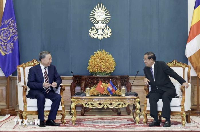 Chủ tịch nước Tô Lâm hội đàm với Chủ tịch CPP Hun Sen- Ảnh 4. Chủ tịch nước Tô Lâm hội đàm với Chủ tịch CPP Hun Sen- Ảnh 4.