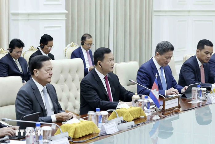 Chủ tịch nước Tô Lâm hội đàm với Thủ tướng Campuchia Hun Manet- Ảnh 7. Chủ tịch nước Tô Lâm hội đàm với Thủ tướng tỷ lệ kèo góc nhà cái Manet- Ảnh 7.