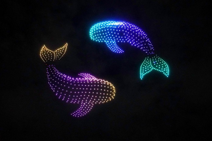 CLIP: Ấn tượng thi drone light giữa đội Hàn Quốc – Trung Quốc trên bầu trời Nha Trang- Ảnh 5. CLIP: Ấn tượng thi drone light giữa đội Hàn Quốc – Trung Quốc trên bầu trời Nha Trang- Ảnh 5.