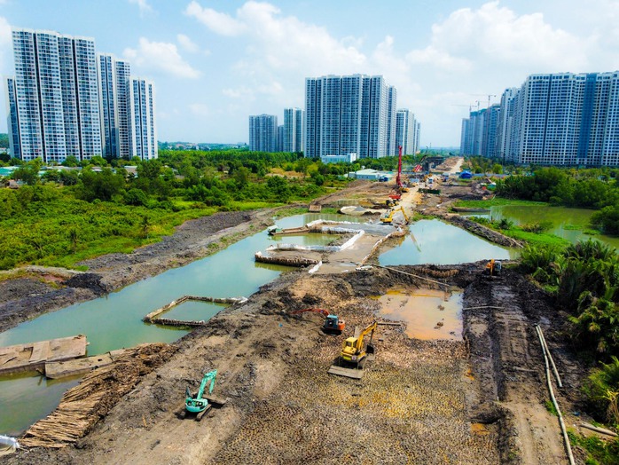 Vành đai 3 - TP HCM, một trong những dự án có tỉ lệ giải ngân còn thấp Ảnh: HOÀNG TRIỀU Vành đai 3 - TP HCM, một trong những dự án có tỉ lệ giải ngân còn thấp Ảnh: HOÀNG TRIỀU