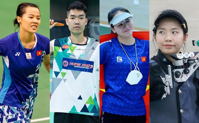 Bốn trong số các thành viên đoàn thể thao Việt Nam tham dự Olympic Paris Ảnh: NAM ĐINH Bốn trong số các thành viên đoàn thể thao Việt Nam tham dự Olympic Paris Ảnh: NAM ĐINH