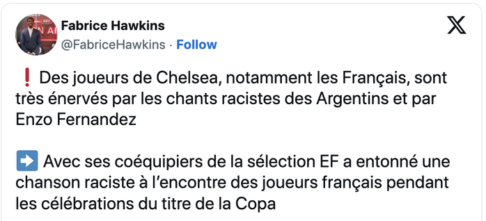 Clip của Enzo Fernandez khiến Chelsea nổi sóng, LĐBĐ Pháp khởi kiện Argentina - Ảnh 4. Clip của Enzo Fernandez khiến Chelsea nổi sóng, LĐBĐ Pháp khởi kiện Argentina - Ảnh 4.