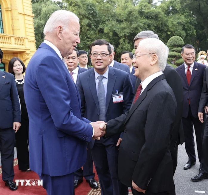 Tổng thống Mỹ Joe Biden: Chúng tôi tôn vinh di sản của Tổng Bí thư Nguyễn Phú Trọng- Ảnh 1. Tổng thống Mỹ Joe Biden: Chúng tôi tôn vinh di sản của Tổng Bí thư Nguyễn Phú Trọng- Ảnh 1.