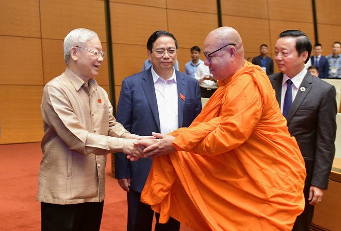 Tổng Bí thư Nguyễn Phú Trọng dự kỳ họp thứ 6 Quốc hội khóa XV vào tháng 11-2023 Ảnh: Phạm Thắng Tổng Bí thư Nguyễn Phú Trọng dự kỳ họp thứ 6 Quốc hội khóa XV vào tháng 11-2023 Ảnh: Phạm Thắng