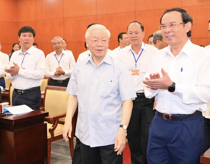 Tổng Bí thư Nguyễn Phú Trọng thăm và làm việc tại TP HCM vào ngày 23-9-2022 Ảnh: VIỆT DŨNG Tổng Bí thư Nguyễn Phú Trọng thăm và làm việc tại TP HCM vào ngày 23-9-2022 Ảnh: VIỆT DŨNG