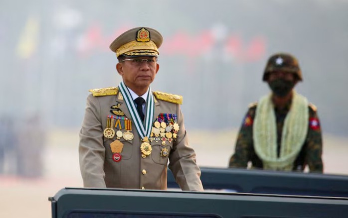 Thống tướng Min Aung Hlaing. Ảnh: Reuters Thống tướng Min Aung Hlaing. Ảnh: Reuters