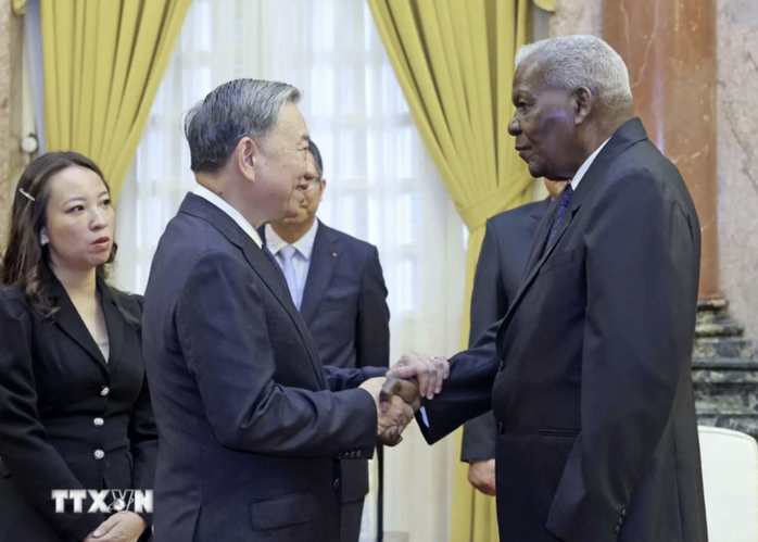 Chủ tịch nước Tô Lâm tiếp Chủ tịch Quốc hội Cuba sang dự lễ tang Tổng Bí thư Nguyễn Phú Trọng- Ảnh 1. Chủ tịch nước Tô Lâm tiếp Chủ tịch Quốc hội Cuba sang dự lễ tang Tổng Bí thư Nguyễn Phú Trọng- Ảnh 1.