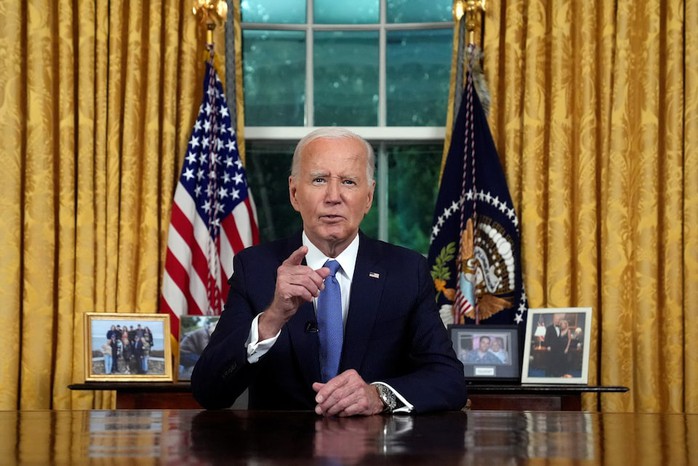 Tổng thống Joe Biden giải thích lý do ngừng tranh cử- Ảnh 1. Tổng thống Joe Biden giải thích lý do ngừng tranh cử- Ảnh 1.