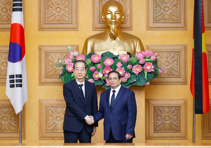 Chủ tịch nước Tô Lâm, Thủ tướng Phạm Minh Chính tiếp Thủ tướng Hàn Quốc- Ảnh 3. Chủ tịch nước Tô Lâm, Thủ tướng Phạm Minh Chính tiếp Thủ tướng Hàn Quốc- Ảnh 3.