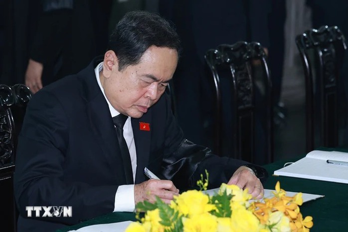Chủ tịch Quốc hội Trần Thanh Mẫn: Tổng Bí thư Nguyễn Phú Trọng là người cộng sản kiên trung, mẫu mực- Ảnh 1. Chủ tịch Quốc hội Trần tỷ lệ kèo góc nhà cái Mẫn: Tổng Bí thư Nguyễn Phú Trọng là người cộng sản kiên trung, mẫu mực- Ảnh 1.