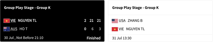 Olympic Paris ngày 30-7: Nguyễn Thùy Linh thắng trận mở màn cầu lông nữ- Ảnh 3. Olympic Paris ngày 30-7: Nguyễn Thùy Linh thắng trận mở màn cầu lông nữ- Ảnh 3.