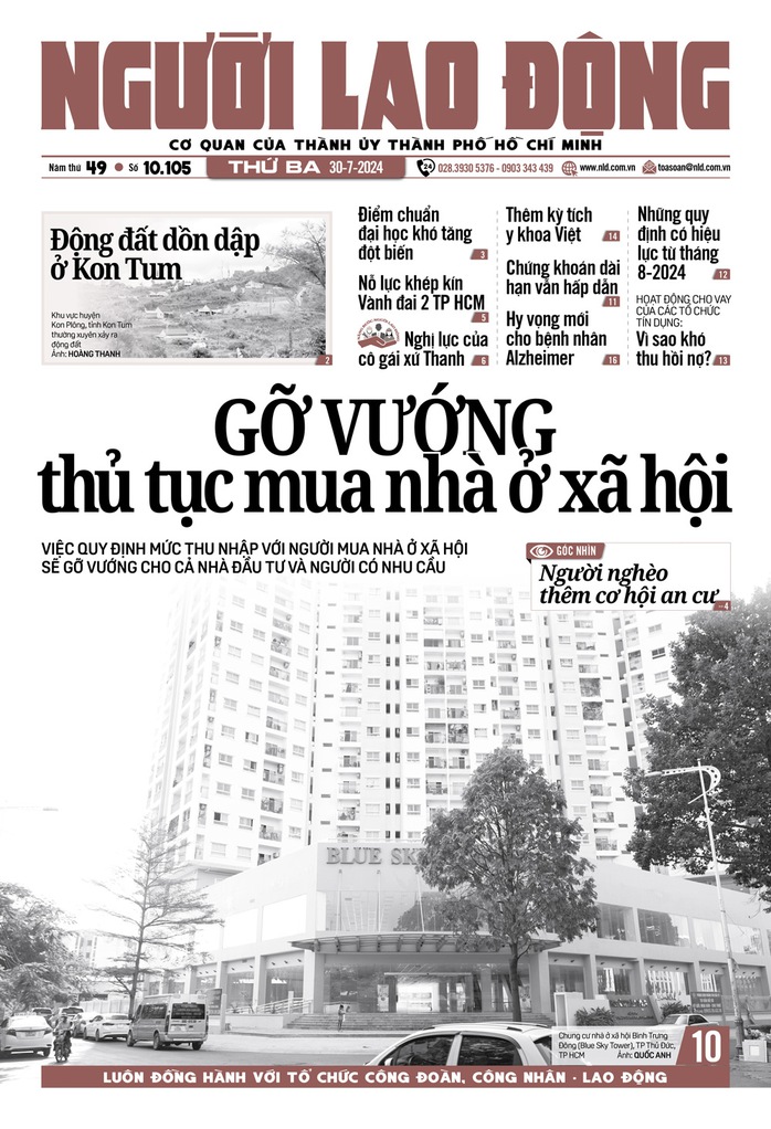 Thông tin đáng chú ý trên báo in Người Lao Động ngày 30-7- Ảnh 1. Thông tin đáng chú ý trên báo in Người Lao Động ngày 30-7- Ảnh 1.