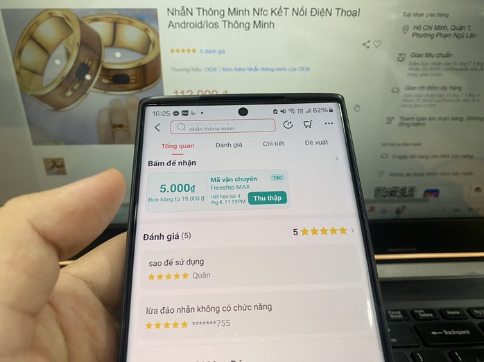 Nhẫn thông minh giả giá siêu rẻ tràn ngập "chợ mạng"- Ảnh 1. Nhẫn thông minh giả giá siêu rẻ tràn ngập "chợ mạng"- Ảnh 1.