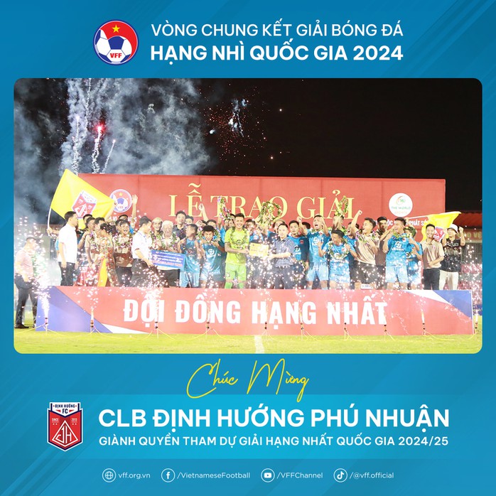 Định Hướng Phú Nhuận đổi tên thành CLB TP Thủ Đức ở Giải Hạng nhất- Ảnh 1. Định Hướng Phú Nhuận đổi tên thành CLB TP Thủ Đức ở Giải Hạng nhất- Ảnh 1.