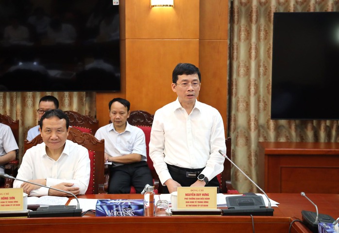 Thường trực Ban Bí thư Lương Cường làm việc với Ban Kinh tế Trung ương- Ảnh 2. Thường trực Ban Bí thư Lương Cường làm việc với Ban Kinh tế Trung ương- Ảnh 2.