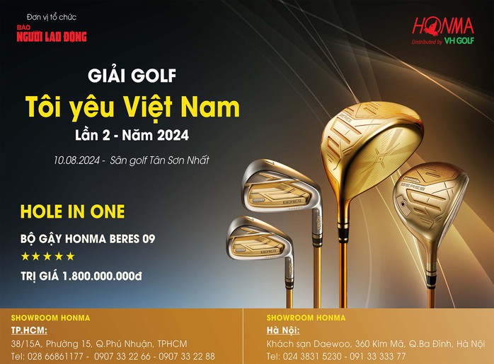 Giải Golf "Tôi yêu Việt Nam" lần 2-2024: Độc đáo 2 giải thưởng Hole-in-One- Ảnh 5. Giải Golf "Tôi yêu Việt Nam" lần 2-2024: Độc đáo 2 giải thưởng Hole-in-One- Ảnh 5.