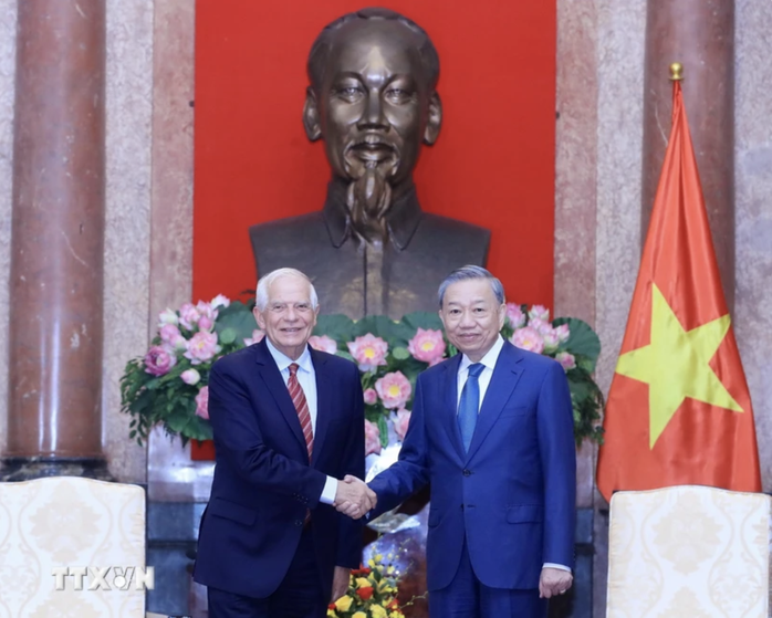 Chủ tịch nước Tô Lâm đề nghị EU sớm gỡ bỏ "thẻ vàng" với thủy sản Việt Nam- Ảnh 1. Chủ tịch nước Tô Lâm đề nghị EU sớm gỡ bỏ "thẻ vàng" với thủy sản Việt Nam- Ảnh 1.