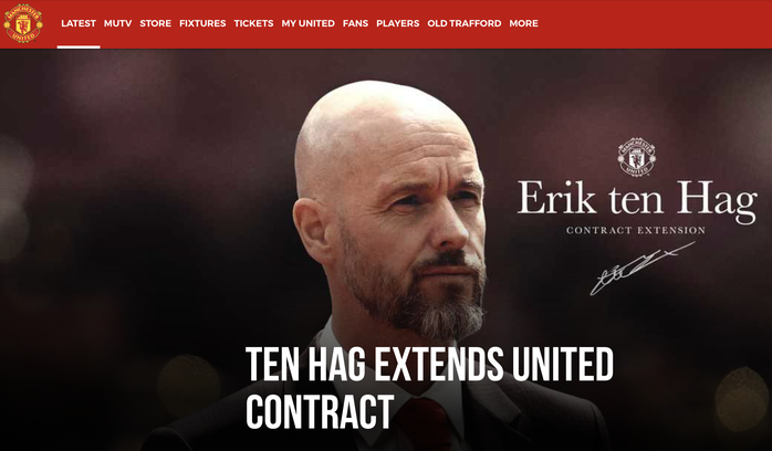 Man United gia hạn hợp đồng 2 năm với Erik ten Hag- Ảnh 1. Man United gia hạn hợp đồng 2 năm với Erik ten Hag- Ảnh 1.