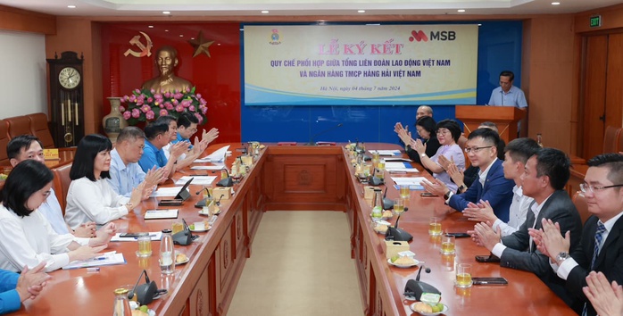 Tổng LĐLĐ Việt Nam và MSB ký quy chế phối hợp nhằm đem lợi ích thiết thực cho đoàn viên- Ảnh 2. Tổng LĐLĐ Việt Nam và MSB ký quy chế phối hợp nhằm đem lợi ích thiết thực cho đoàn viên- Ảnh 2.