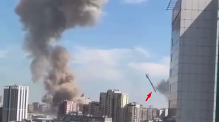 Một tên lửa của Nga tấn công bệnh viện Okhmatdyt ở Kyiv. Ảnh: Pravda Một tên lửa của Nga tấn công bệnh viện Okhmatdyt ở Kyiv. Ảnh: Pravda