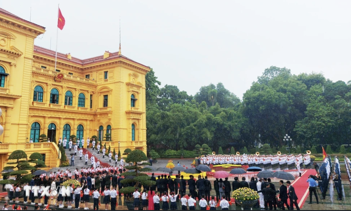 Chủ tịch nước Tô Lâm chủ trì lễ đón Tổng thống Timor Leste- Ảnh 1. Chủ tịch nước Tô Lâm chủ trì lễ đón Tổng thống Timor Leste- Ảnh 1.