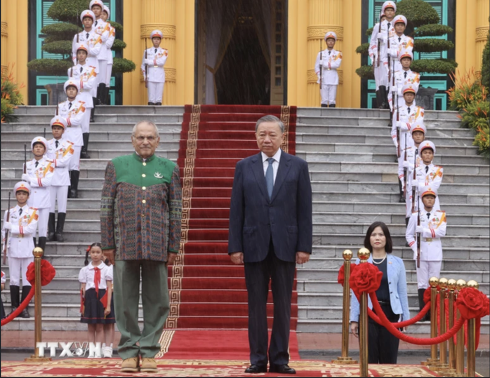 Chủ tịch nước Tô Lâm chủ trì lễ đón Tổng thống Timor Leste- Ảnh 8. Chủ tịch nước Tô Lâm chủ trì lễ đón Tổng thống Timor Leste- Ảnh 8.