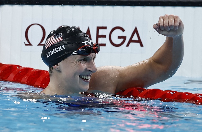 Katie Ledecky và kỳ tích "vàng" môn bơi 4 kỳ Olympic- Ảnh 6. Katie Ledecky và kỳ tích "vàng" môn bơi 4 kỳ Olympic- Ảnh 6.